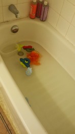Biggest parental regret? Forgetting to drain the tub at night. It's the parent equivalent to a teenage hangover.